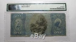 $1 1865 Lawrence Massachusetts MA National Currency Bank Note Bill Ch. #1014 Ace