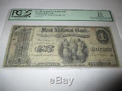 $1 1865 South Norwalk Connecticut CT National Currency Bank Note Bill #502 Ace