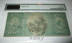 $1 1875 Taunton Massachusetts MA National Currency Bank Note Bill #766 Ace