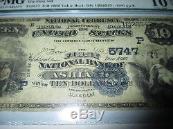 $10 1882 Ashland Oregon OR National Currency Bank Note Bill Ch. 5747 Value Back