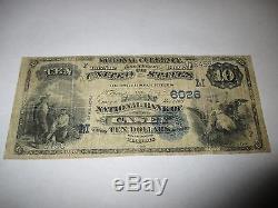 $10 1882 Casey Illinois IL National Currency Bank Note Bill #6026 Value Back