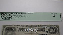 $10 1882 Edwardsville Illinois IL National Currency Bank Note Bill Ch. #5062