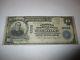 $10 1902 Albion New York Ny National Currency Bank Note Bill! Ch. #4998 Fine