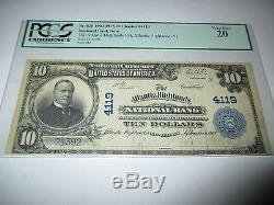 $10 1902 Atlantic Highlands New Jersey NJ National Currency Bank Note Bill #4119