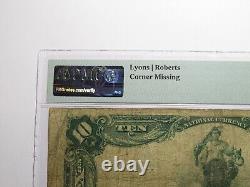 $10 1902 Beloit Kansas KS National Currency Bank Note Bill Charter #6701 F12 PMG
