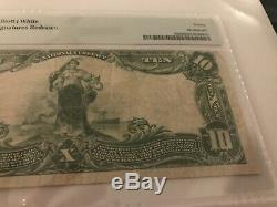 $10 1902 Benton IL Illinois National Currency Bank Note #6136 PMG 20 Redrawn Sig