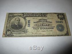 $10 1902 Burt Iowa IA National Currency Bank Note Bill! Ch. #5685 Fine! RARE