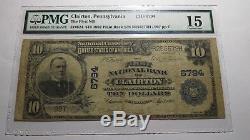 $10 1902 Clairton Pennsylvania PA National Currency Bank Note Bill Ch. #6794 PMG