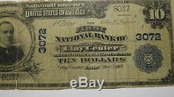$10 1902 Clay Center Kansas KS National Currency Bank Note Bill! Ch. #3072 RARE