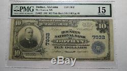 $10 1902 Dothan Alabama AL National Currency Bank Note Bill! Ch. #7932 PMG F15