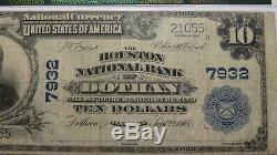 $10 1902 Dothan Alabama AL National Currency Bank Note Bill! Ch. #7932 PMG F15