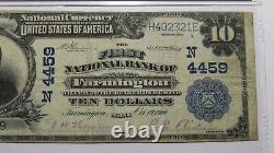 $10 1902 Farmington Maine ME National Currency Bank Note Bill Ch #4459 PMG! VF25