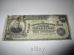 $10 1902 Fonda New York NY National Currency Bank Note Bill! Ch #1212 RARE