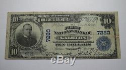 $10 1902 Galeton Pennsylvania PA National Currency Bank Note Bill Ch. #7280 RARE