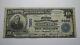 $10 1902 Galeton Pennsylvania Pa National Currency Bank Note Bill Ch. #7280 Rare