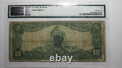 $10 1902 Harrisburg Pennsylvania Red Seal National Currency Bank Note Bill! #201