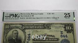 $10 1902 Honesdale Pennsylvania National Currency Bank Note Bill #644 VF25 PMG