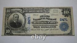 $10 1902 Hoosick Falls New York NY National Currency Bank Note Bill! #2471 VF