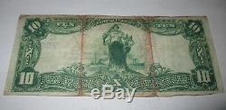 $10 1902 Irvington New Jersey NJ National Currency Bank Note Bill! Ch #7981 RARE