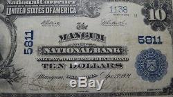 $10 1902 Mangum Oklahoma OK National Currency Bank Note Bill #5811 Choice Fine