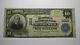 $10 1902 Newburgh New York Ny National Currency Bank Note Bill Ch. #1213 Fine