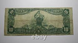 $10 1902 Newburgh New York NY National Currency Bank Note Bill Ch. #1213 FINE