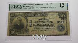 $10 1902 Oklahoma City Oklahoma OK National Currency Bank Note Bill Ch #8472 F12