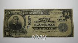 $10 1902 Pasadena California CA National Currency Bank Note Bill Ch. #10167 RARE