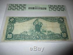 $10 1902 Peterson Iowa IA National Currency Bank Note Bill! #4601 VFPPQ PCGS