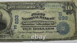 $10 1902 Saratoga Springs New York NY National Currency Bank Note Bill! Ch. #893
