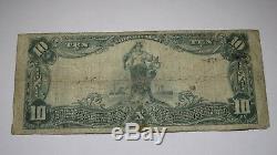 $10 1902 Sistersville West Virginia WV National Currency Bank Note Bill Ch #5028