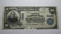 $10 1902 St. Albans Vermont VT National Currency Bank Note Bill! #3482 VF+ Saint