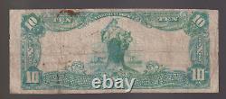 $10 1902 Topeka Kansas National Currency Bank Note KS Bill US Charter W 3078