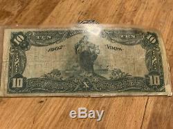 $10 1902 Toronto OH National Currency Bank Note RARE
