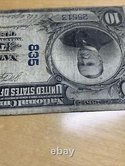$10 1902 Tunkhannock Pennsylvania PA National Currency Bank Note Bill #835 25513