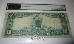 $10 1902 Vincennes Indiana IN National Currency Bank Note Bill #3864 PMG VF20