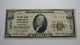 $10 1929 Aberdeen Washington Wa National Currency Bank Note Bill Ch. #12704 Vf