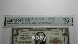 $10 1929 Alexandria Pennsylvania PA National Currency Bank Note Bill #11263 VF25