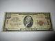 $10 1929 Amsterdam New York Ny National Currency Bank Note Bill Ch. #1335 Fine