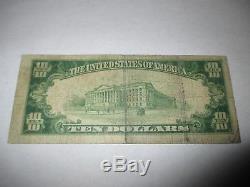$10 1929 Amsterdam New York NY National Currency Bank Note Bill Ch. #1335 Fine