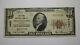 $10 1929 Arkansas City Kansas National Currency Bank Note Bill Charter #448 Vf