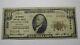 $10 1929 Atlantic City New Jersey Nj National Currency Bank Note Bill #8800 Fine