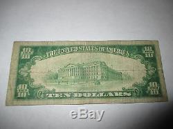 $10 1929 Ballston Spa New York NY National Currency Bank Note Bill! Ch #954 Fine