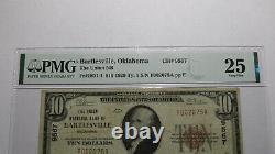 $10 1929 Bartlesville Oklahoma OK National Currency Bank Note Bill Ch #9567 VF25