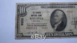 $10 1929 Batavia Illinois IL National Currency Bank Note Bill Ch. #9500 FINE