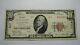 $10 1929 Batavia New York Ny National Currency Bank Note Bill! Ch. #340 Vf++