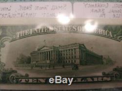 $10 1929 Bentleyville Pennsylvania PA National Currency Bank Note Bill #9058