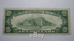 $10 1929 Bentleyville Pennsylvania PA National Currency Bank Note Bill #9058 XF+