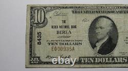 $10 1929 Berea Kentucky KY National Currency Bank Note Bill Ch. #8435 FINE