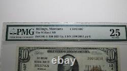 $10 1929 Billings Montana MT National Currency Bank Note Bill Ch #12407 VF25 PMG